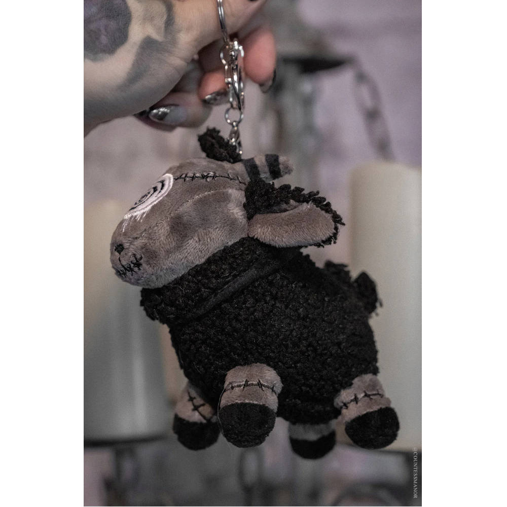 Vampire Freaks - Grumpy Bones Bear Plush 3DSchlüsselbund - Schwarz/Weiß